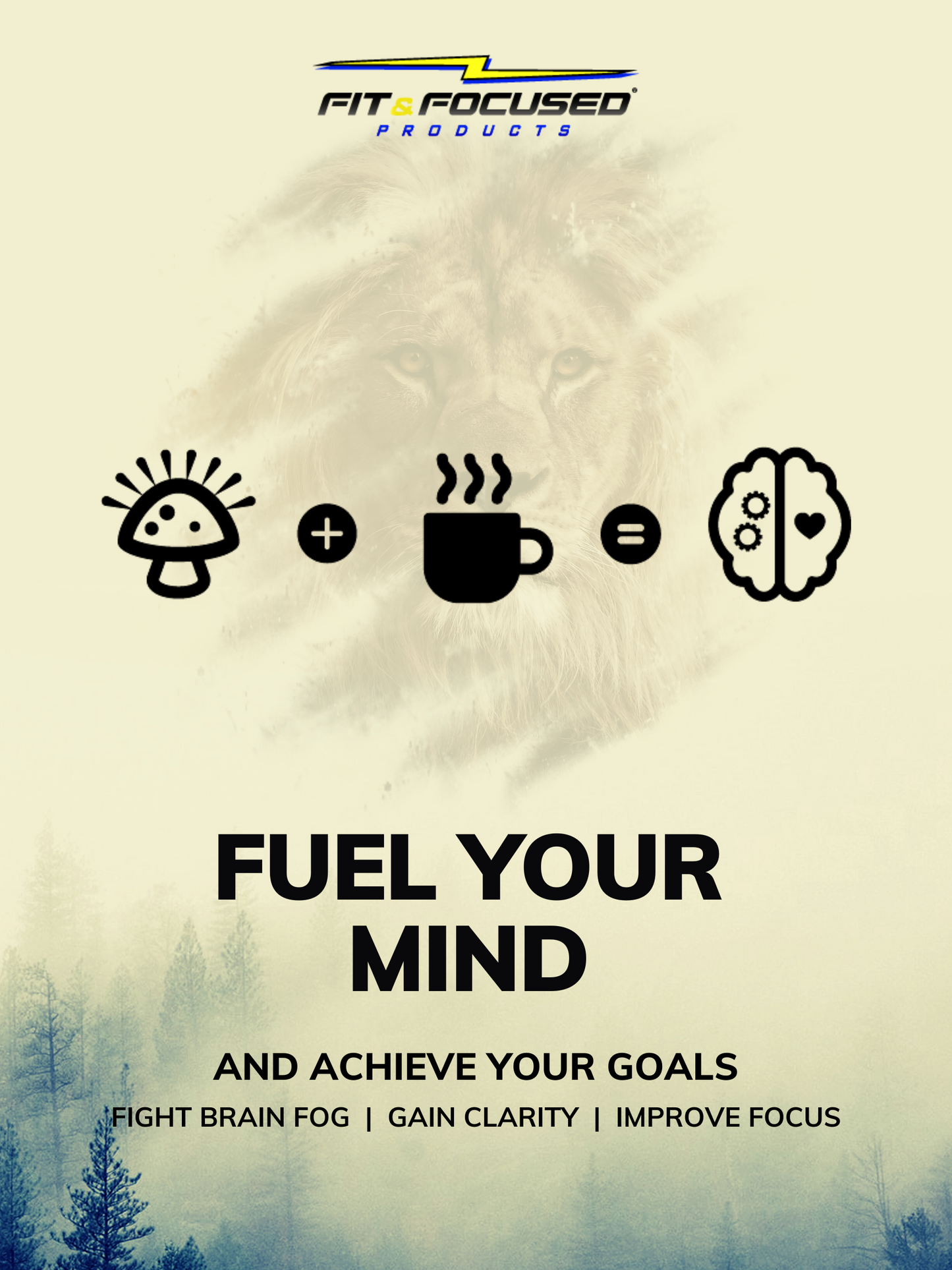 Organic Mushroom Coffee Pods With Lion's Mane - Keto Friendly Focus Coffee K-Cups for Memory and Brain Fog - Vegan, Low Acidity, and Natural Vitamin B and Potassium