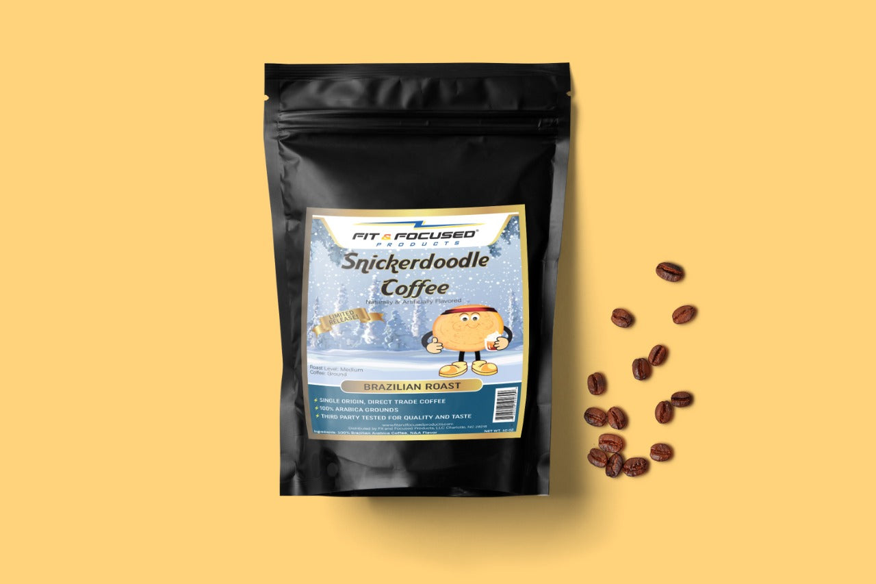 Snickerdoodle Flavored Coffee - Ground Medium Roast Infused with Cinnamon and Vanilla Flavor, 10 oz.