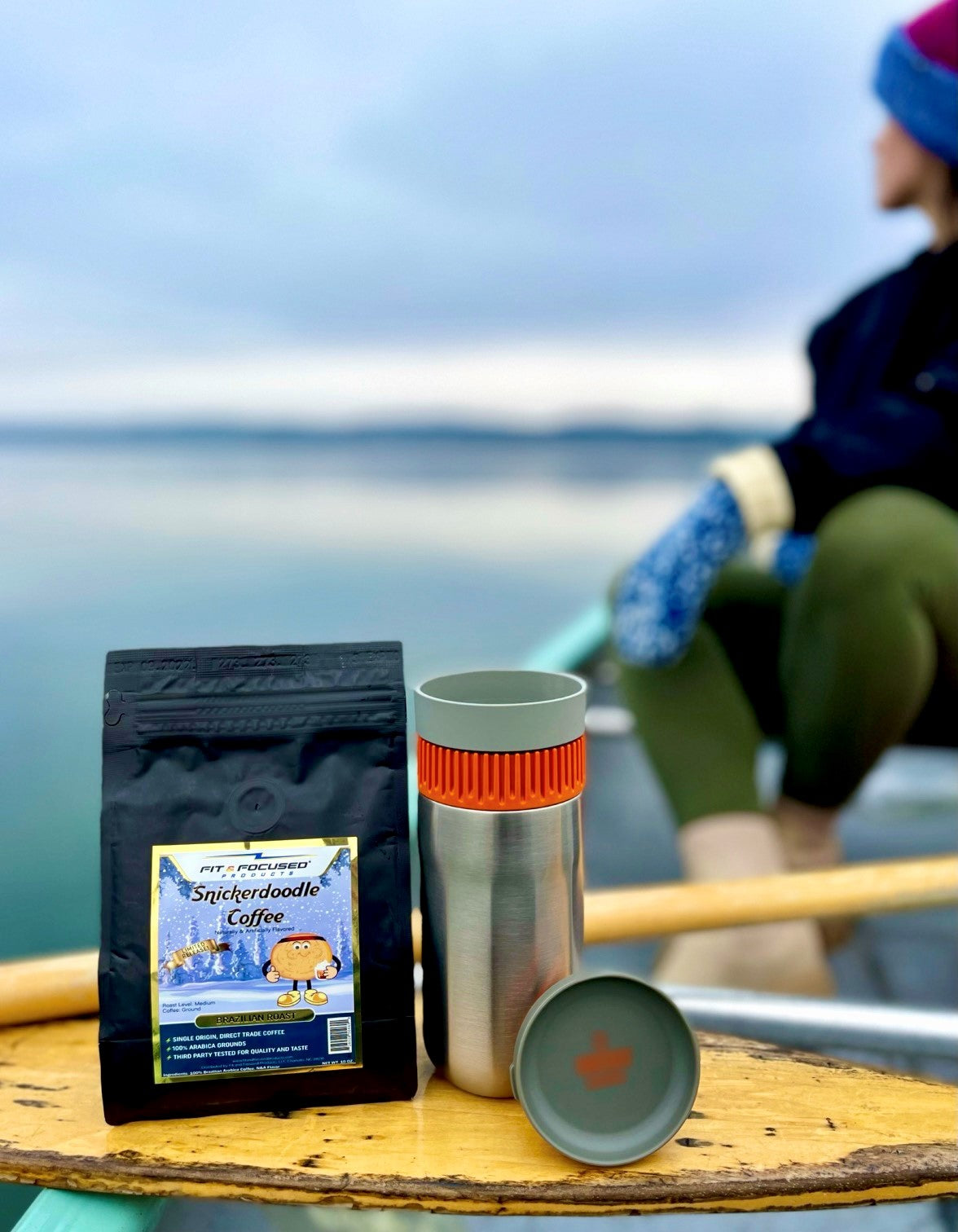 Snickerdoodle Flavored Coffee - Ground Medium Roast Infused with Cinnamon and Vanilla Flavor, 10 oz.