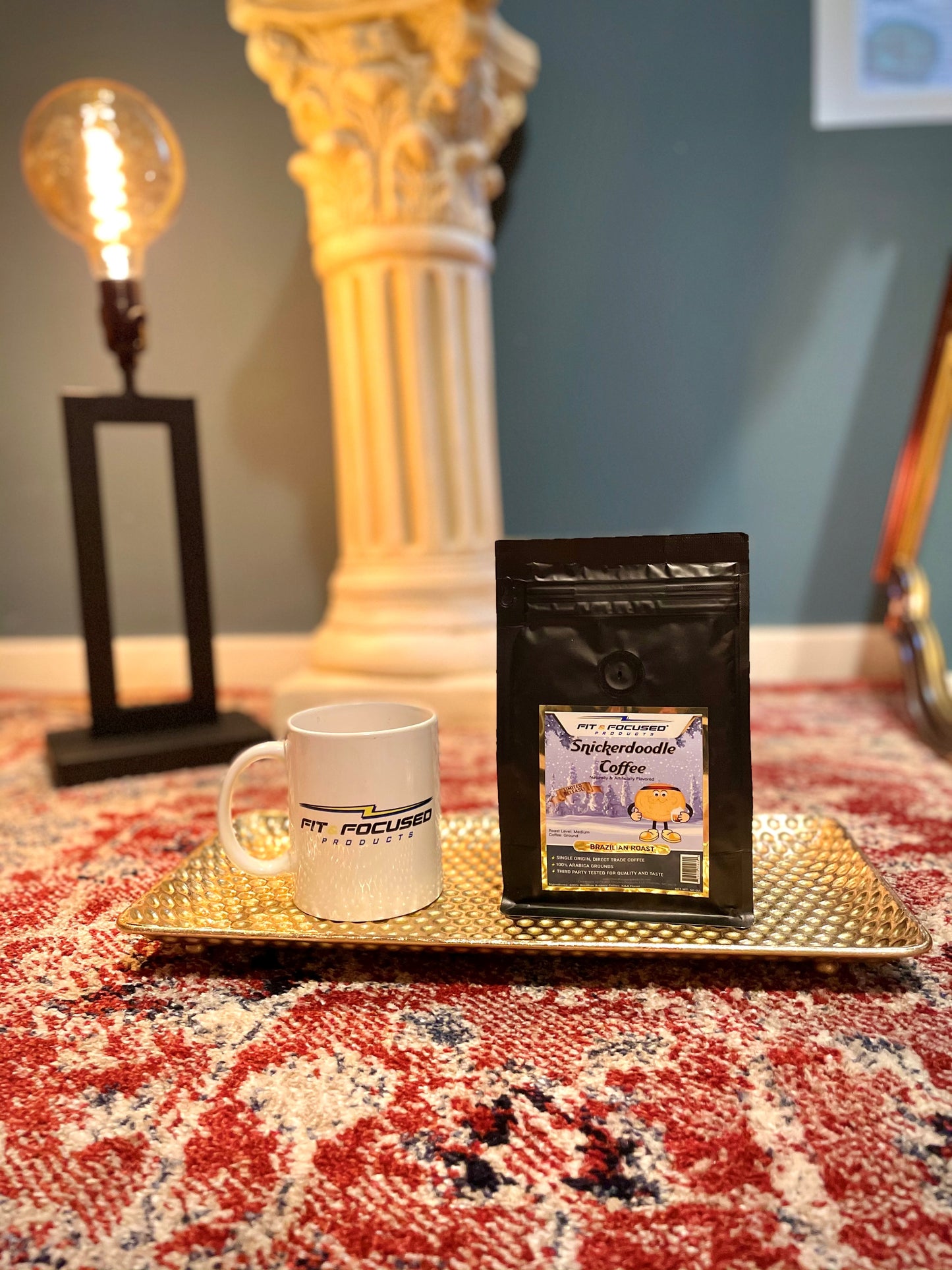 Snickerdoodle Flavored Coffee - Ground Medium Roast Infused with Cinnamon and Vanilla Flavor, 10 oz.