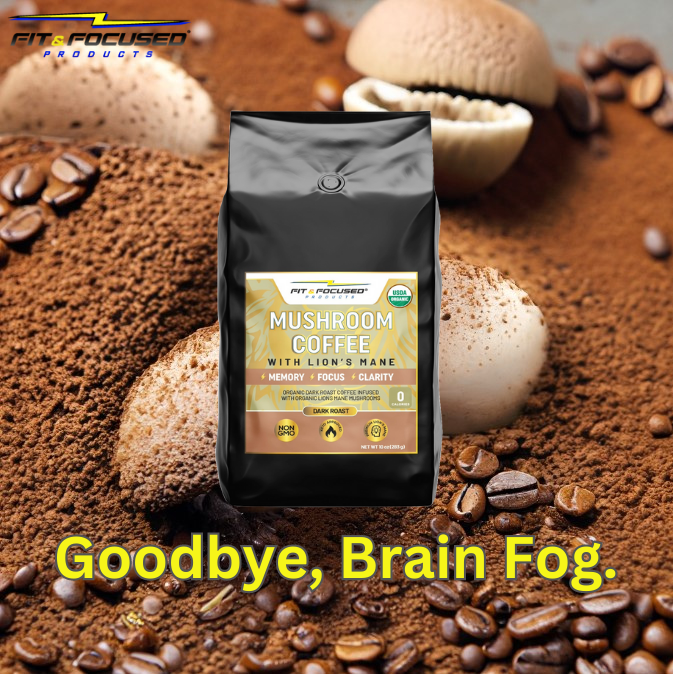 Organic Mushroom Coffee With Lion's Mane - Keto Focus Coffee For Immunity, Memory & Brain Function