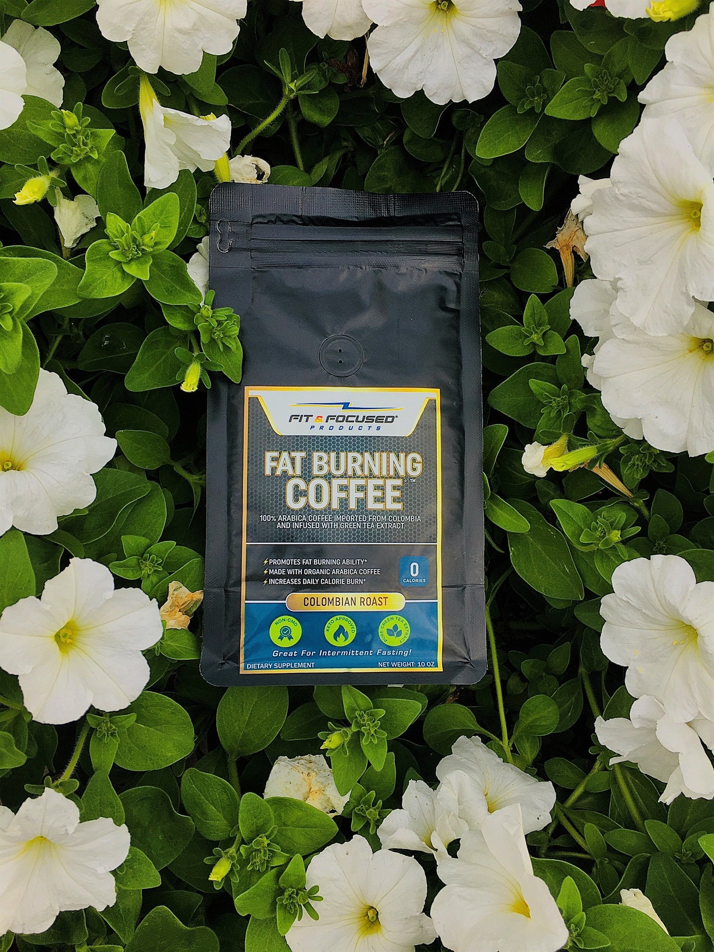 Fat Burning Coffee - Organic Colombian Roast, 10 oz. Ground