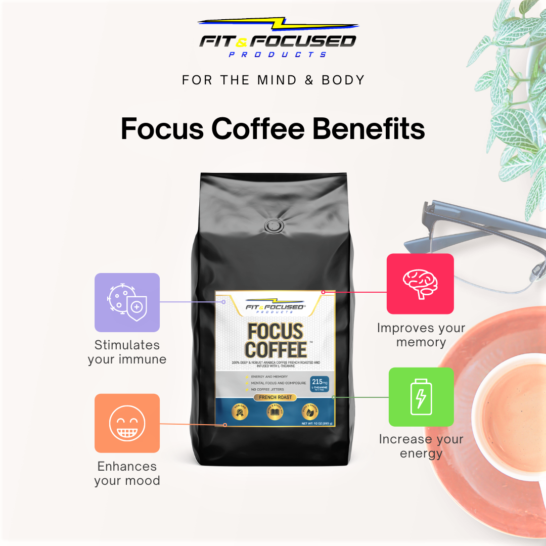 Focus Enhancing Coffee Benefits - Stimulates Immune System, Improves Memory, Increases Energy, Enhances Your Mood